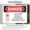 Signmission Lead Paint Removal Authorized Danger Sign, Vinyl Decal, 10in W x 7in L, 2PK OS-2PACK-DS-D-710-L-1916 - alternate 3